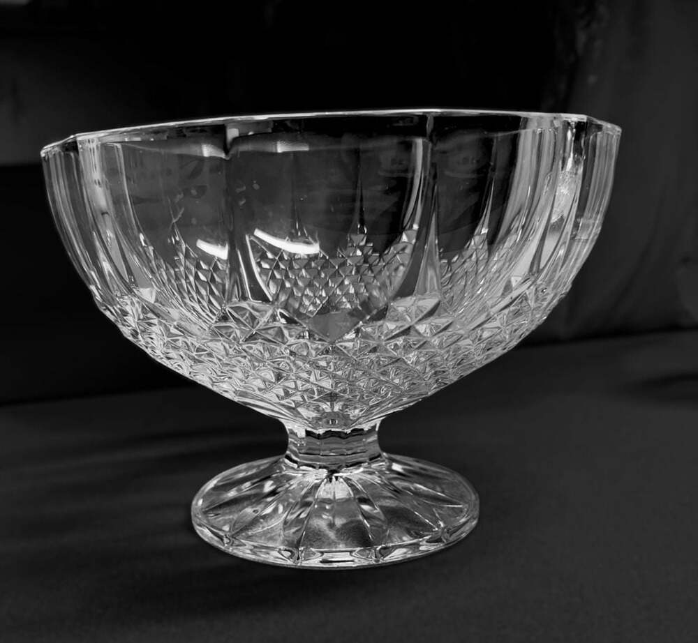 Cristal d'Arques Longchamp Footed Crystal Pedestal Bowl